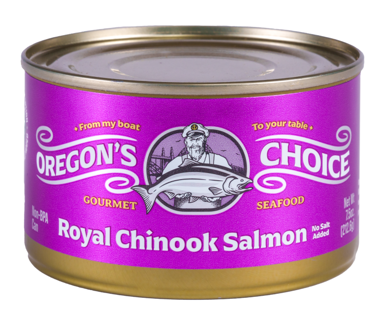Royal Chinook Salmon No Salt Added 7.5 oz.