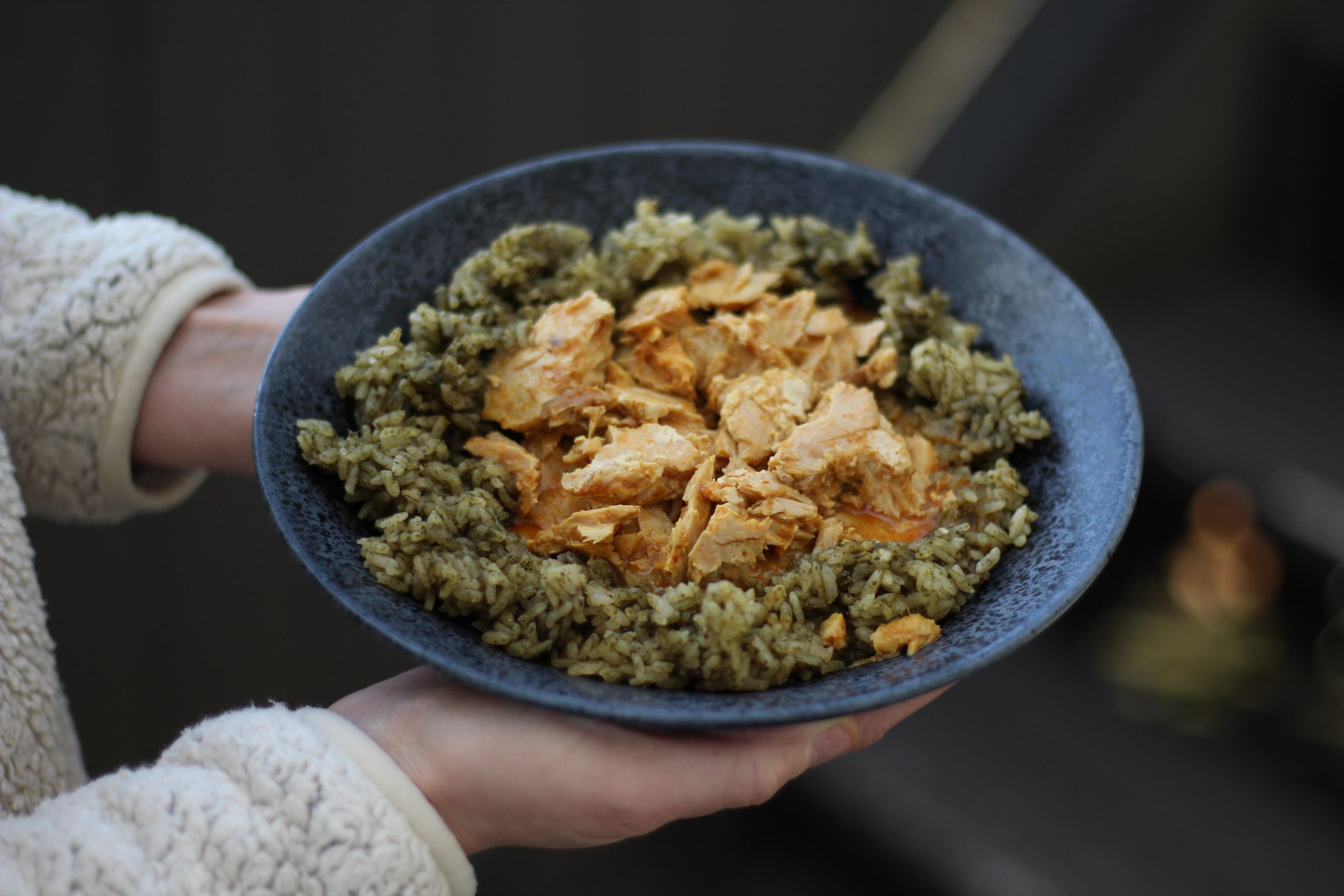 Albacore Curry with Green Rice