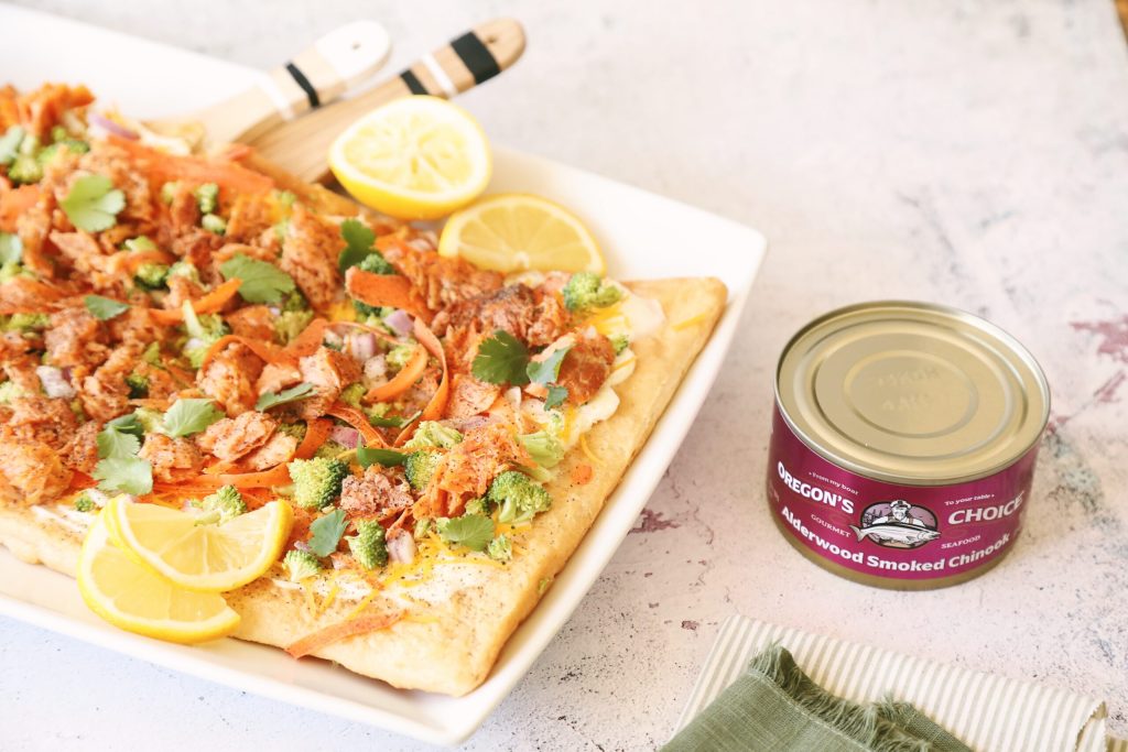 Summertime Alderwood Smoked Chinook Pizza