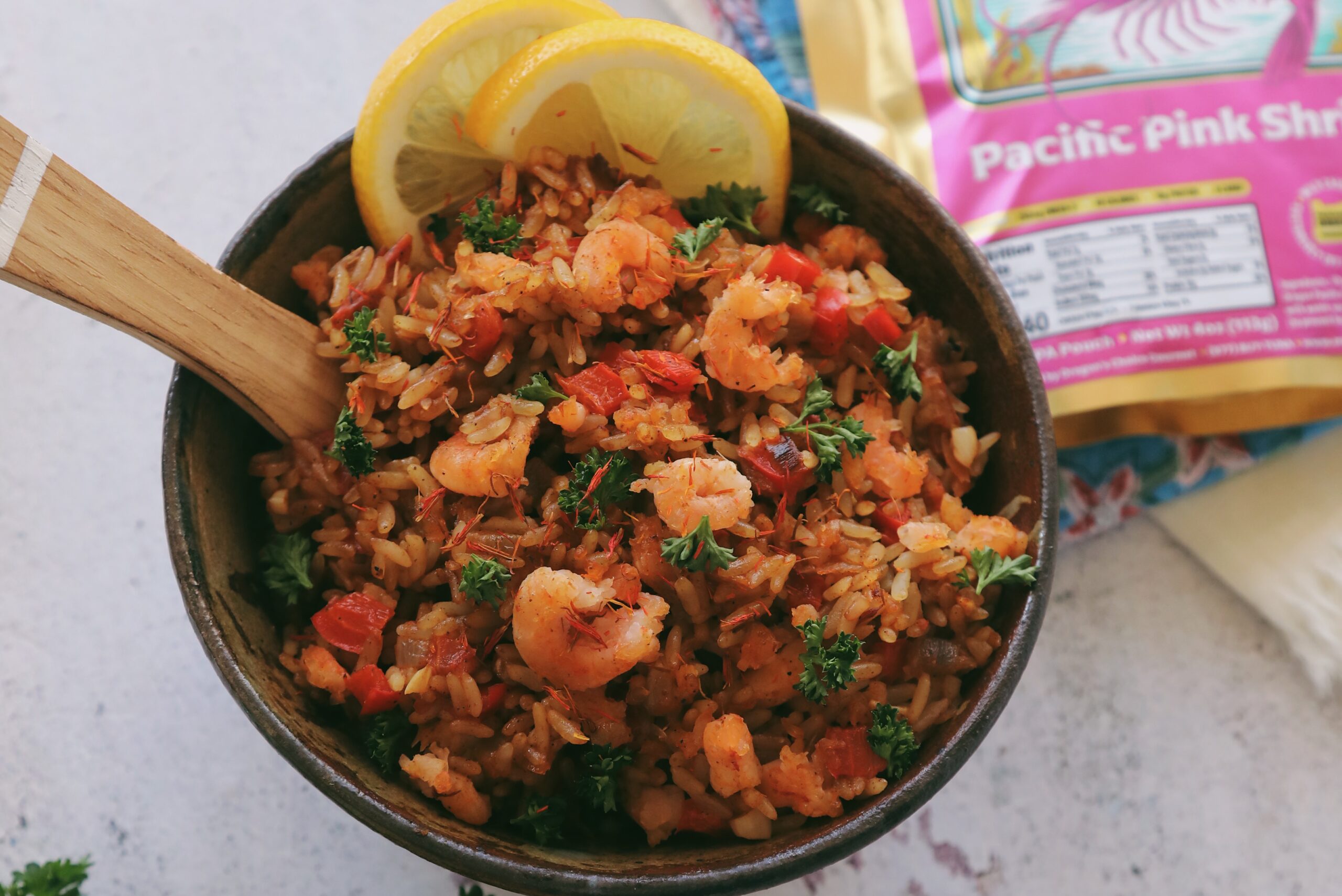 Pacific Pink Shrimp Paella Twist