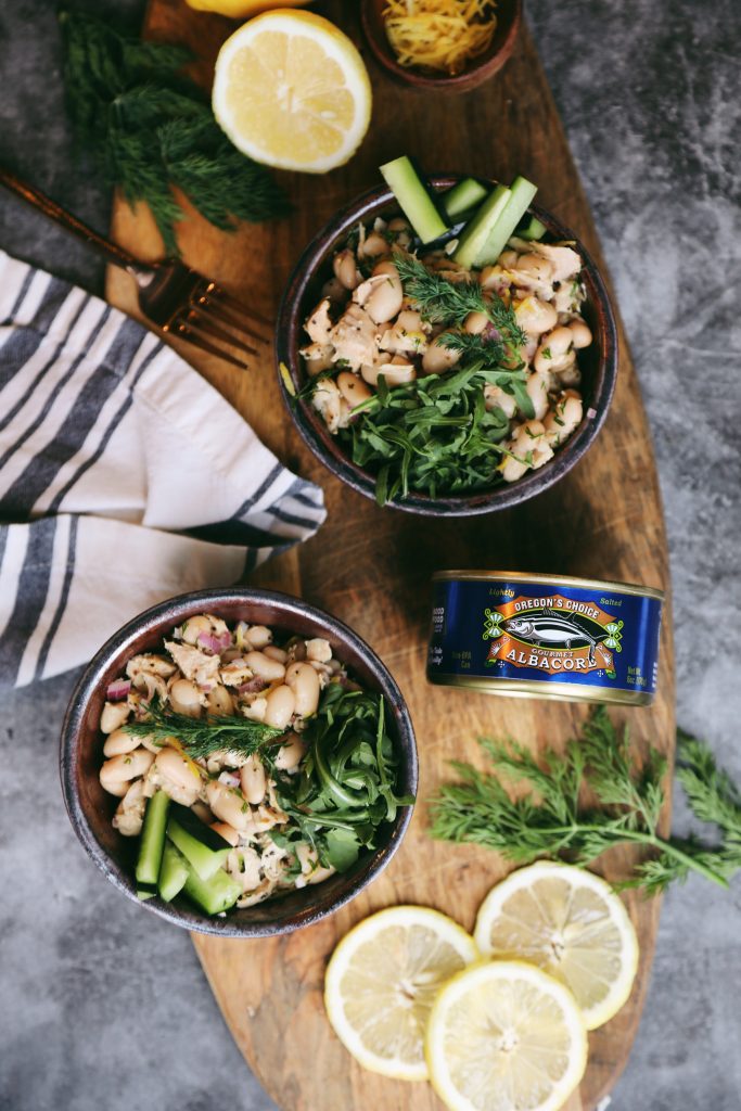 Lemon–Dill Albacore and White Bean Bowl