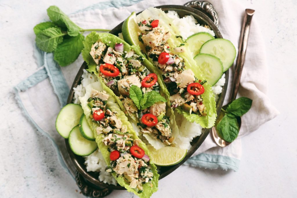 Larb Gourmet Albacore Lettuce Wraps