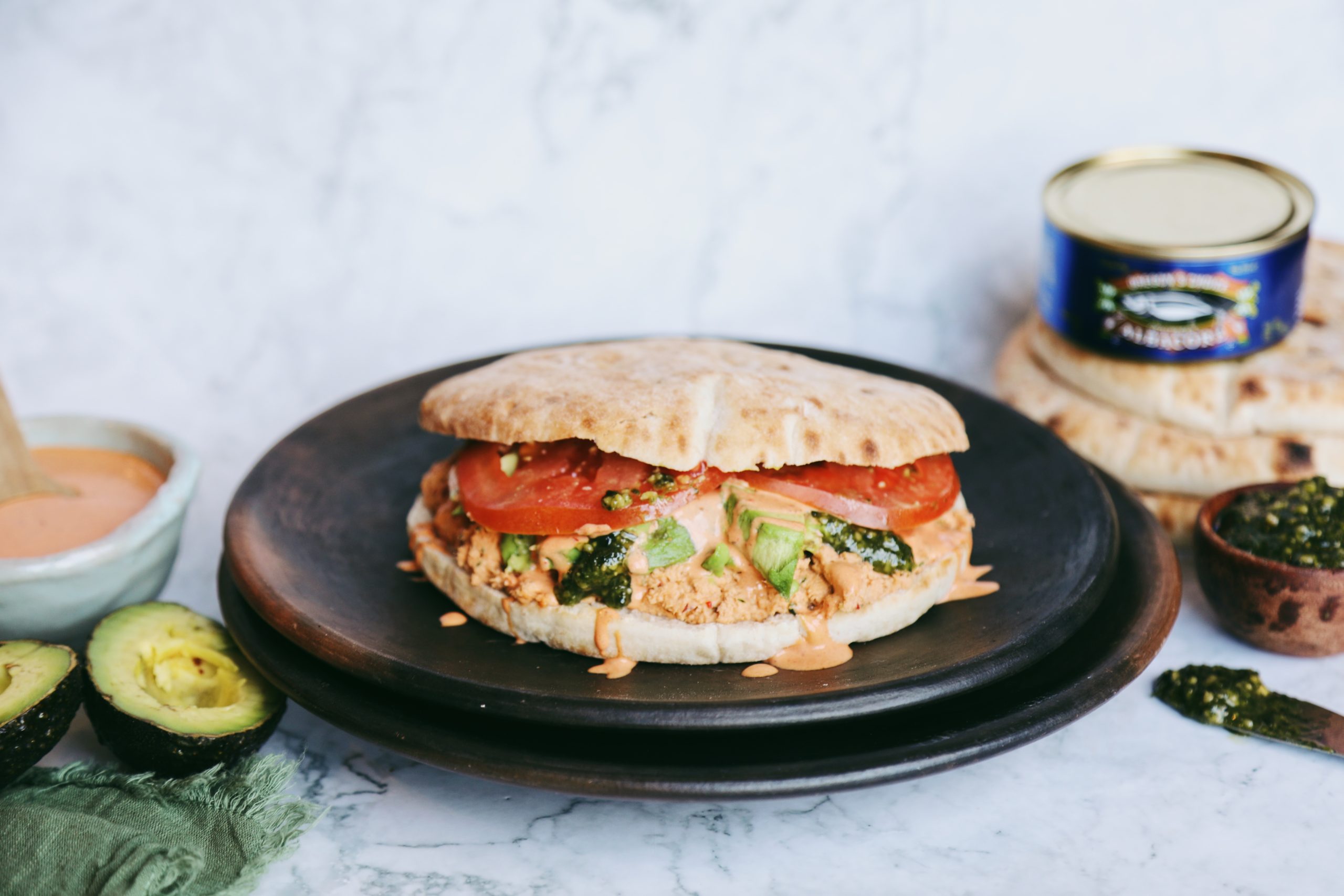 Chipotle Albacore Pesto Pocket