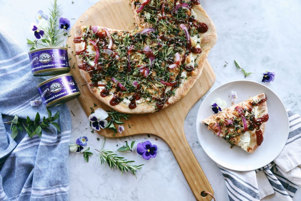 BBQ Smoked Albacore Pizza