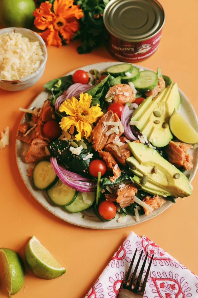 Alderwood Smoked Chinook with Zesty Cilantro Lime Dressing