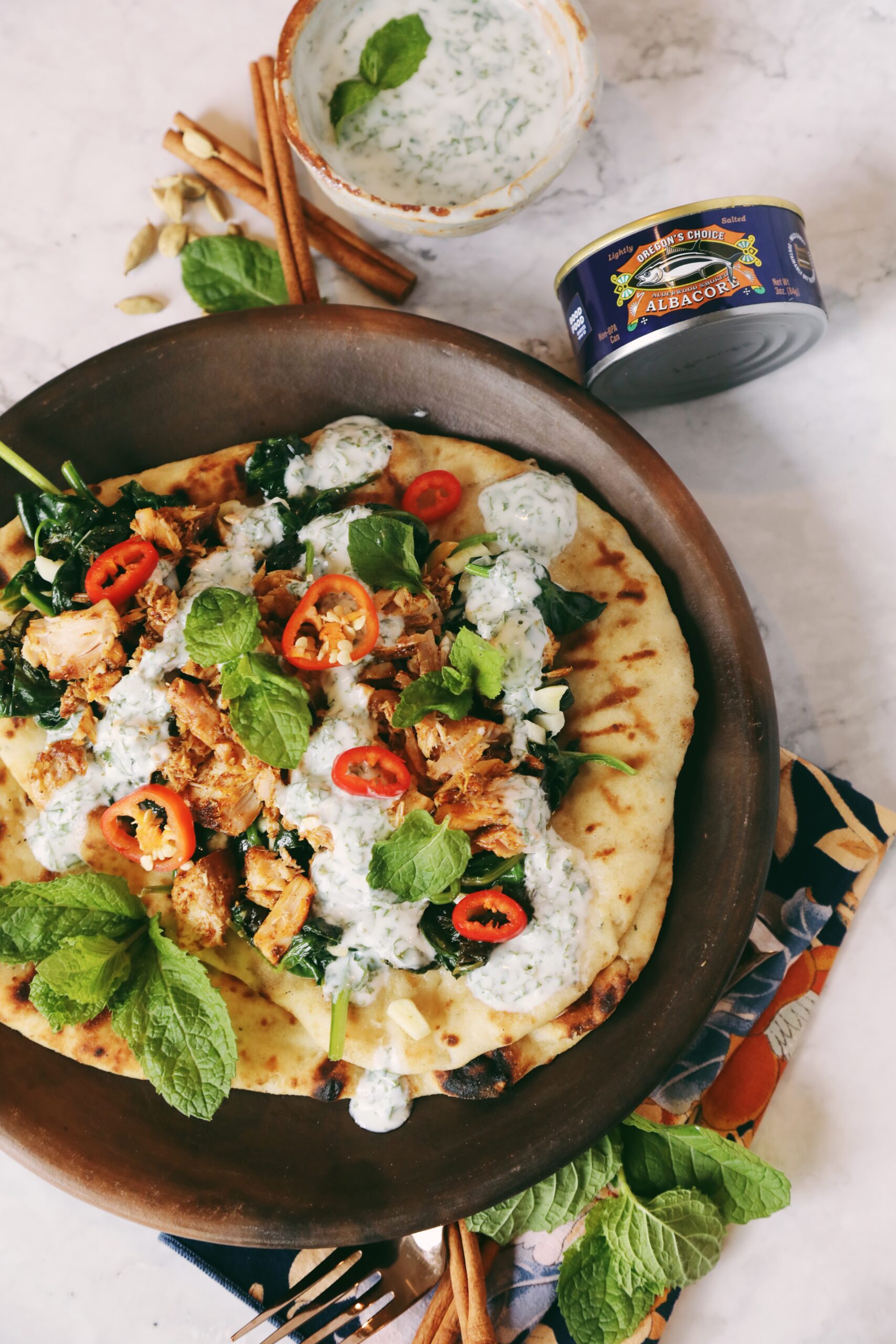 Tikka Smoked Albacore with Mint Yogurt