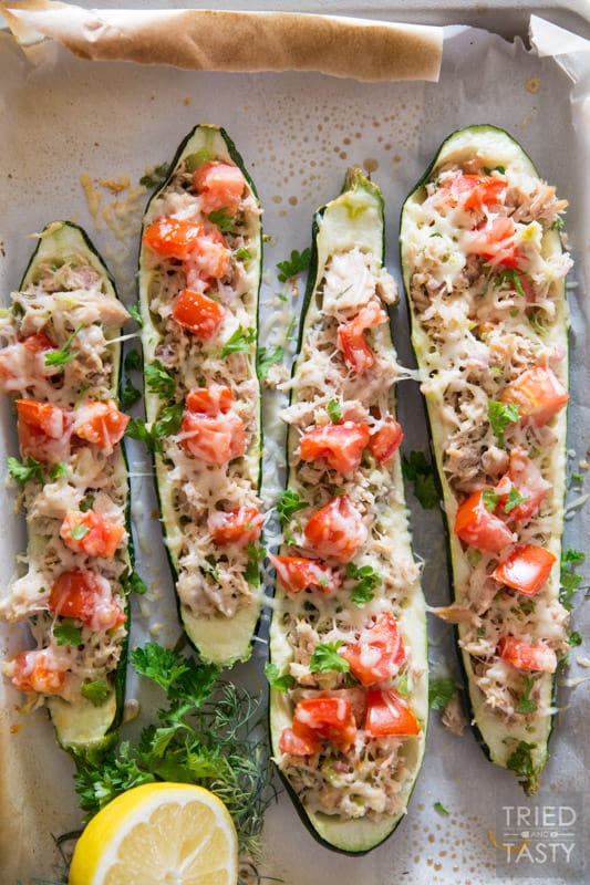 Zucchini Tuna Melts